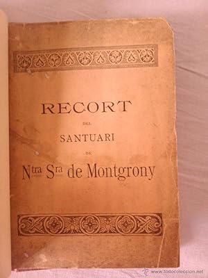 RECORD DEL SANTUARI DE NOSTRA SENYORA DE MONTGRONY