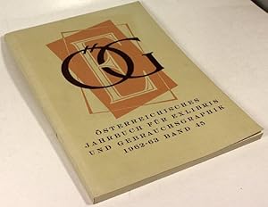 Östereichisches Jahrbuch für Exlibris und Gebrauchsgraphik. Jg. 1962, 1963. Band 45.