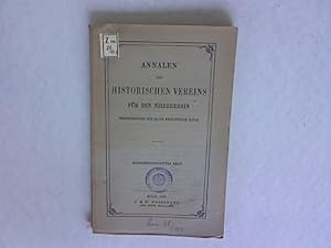 Immagine del venditore per Annalen des Historischen Vereins fr den Niederrhein, insbesondere die alte Erzdizese Kln 103. Heft. SELTEN! venduto da Antiquariat Bookfarm