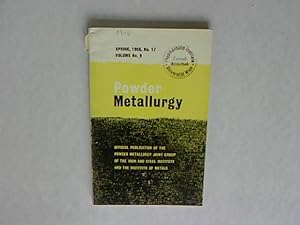 Seller image for POWDER METALLURGY Volume 9, 1966 No. 17. Theories of Hot Pressing. for sale by Antiquariat Bookfarm