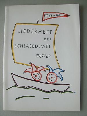 Liederheft der Schlabbdewel 1967/68 Mannheim Fastnacht Fasnet