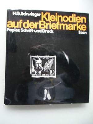 Kleinodien auf der Briefmarke Papier Schrift Druck 1. Auflage 1970 Philatelie