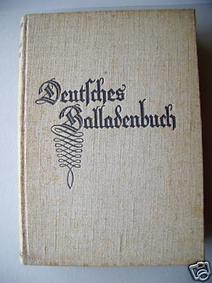 Deutsches Balladenbuch 1933 Balladen Holzschnitten