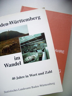 2 Bücher 150 Jahre Amtliche Statistik Baden-Württemberg + im Wandel Wort Zahl