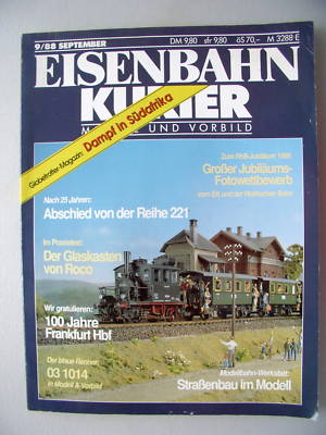 Eisenbahn Kurier Modell und Vorbild 9/88