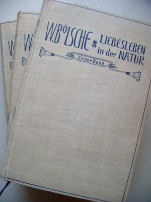 3 Bände Liebesleben in der Natur Entwicklungsgeschichte der Liebe 1907