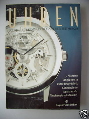 Uhren Journal für Sammler klassischer Zeitmesser 4/1992