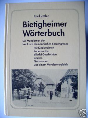 Bietigheimer Wörterbuch 1991 Bietigheim Mundart Dialekt