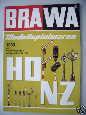 BRAWA Modellspielwaren 1983 Neuheitenprospekt Eisenbahn