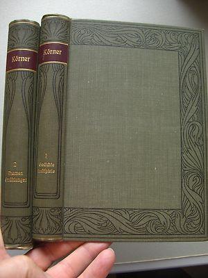 2 Bände Körners Werke von Hans Zimmer um 1900? Körner