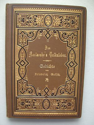 Aus Karlsruhe's Volksleben Gedichte von Friedrich Gutsch 1889 Karlsruhe