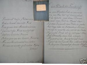 Poesiebuch 1876 Heft mit handgeschriebenen Eintragungen