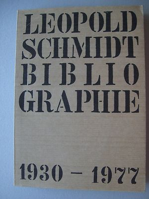Bibliographie Verzeichnis der wissenschaftlichen Veröffentlichungen 1930-1977