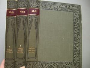 3 Bände H. v. Kleists Werke um 1900 Kleist