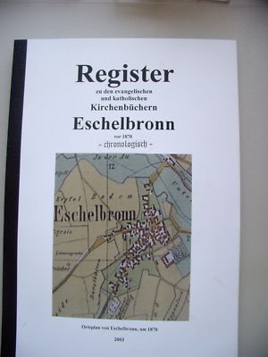 Eschelbronn Kirchenbücher chronologisch vor 1870/2003