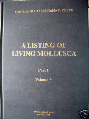 Image du vendeur pour A Listing of Living Mollusca lebenden Weichtiere PI/V2 mis en vente par Versandantiquariat Harald Quicker