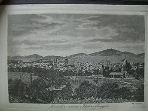 Goslar a. Harz Leporello ca. 1880 Kupferradierungen in Handpressendruck Bütten