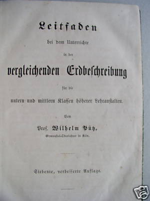 Leitfaden vergleichenden Erdbeschreibung 1863 Geografie