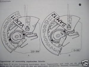 Französischen Uhrwerke 1974 technische Beschaffenheit