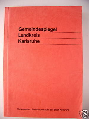 Gemeindespiegel Landkreis Karlsruhe1970 Statistik