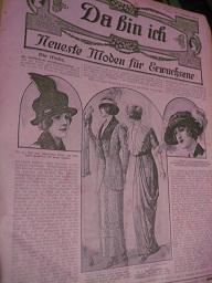 Da bin ich Modezeitschrift Jahrgang 1913/14 kompletter Jahrgang rar!