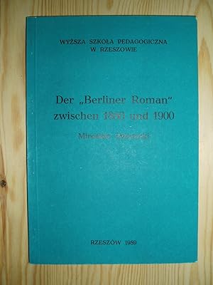 Der "Berliner Roman" zwischen 1880 und 1900