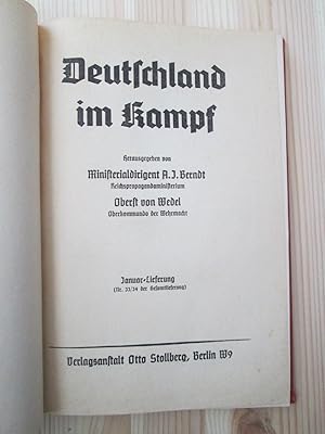 Image du vendeur pour Deutschland im Kampf : [1941] Januar-Lieferung (Nr. 33 / 34 der Gesamtlieferung) mis en vente par Expatriate Bookshop of Denmark