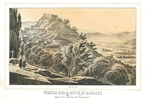 Bild des Verkufers fr Veduta della Citt di Caiazzo (prov. di Terra di Lavoro) zum Verkauf von Sergio Trippini