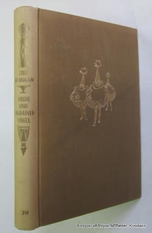 Image du vendeur pour Wilde und Paradiesvgel. Eine Forschungsreise nach Neuguinea. Wiesbaden, Brockhaus, 1952. Mit farbigem Titelbild, 1 Karte u. 70 fotografischen Tafelabbildungen. 270 S., 1 Bl. Or.-Lwd.; Rcken verblasst. - Papier etwas gebrunt. mis en vente par Jrgen Patzer