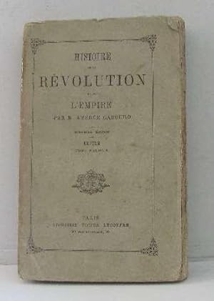 Imagen del vendedor de Histoire de la rvolution et de l'empire a la venta por crealivres