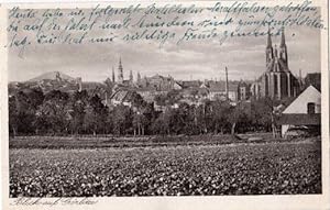 Bild des Verkufers fr Blick auf Grlitz. Ansichtskarte in Lichtdruck. Abgestempelt Grlitz 30.05.1929. zum Verkauf von Antiquariat Heinz Tessin