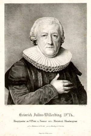 (21.08.1748 - 12.01.1834) Dr. der Theologie, Hauptpastor an der Kirche St.Petri zu Hamburg. Liith...
