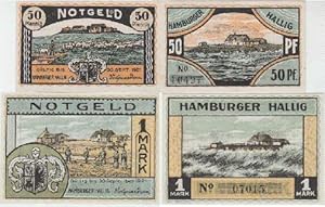 2 Notgeldscheine über 50 Pfennig und 1 Mark. Gültig bis 30. September 1921.