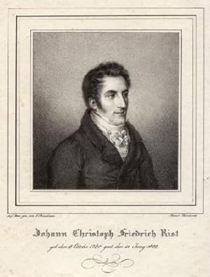(15.10.1780 - 14.06.1822) Kaufmann in Hamburg. Lithographie von Siegfried Bendixen beim Hamburger...