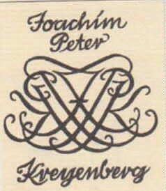 Bild des Verkufers fr Exlibris fr Joachim Peter Kreyenberg. Holzschnitt von Ellen Beck. zum Verkauf von Antiquariat Heinz Tessin