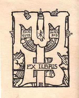 Bild des Verkufers fr Exlibris fr M.M.B. Lischedruck von Gudmund Hentze. zum Verkauf von Antiquariat Heinz Tessin