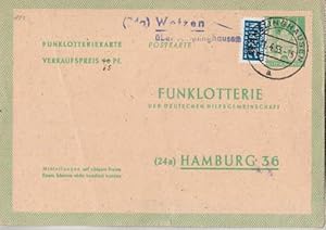 Amerikanische und britische Zone. 10 Pfennig. Verkaufspreis 70 Pfennig, handschriftlich geändert ...