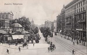 Georgstrasse. Ansichtskarte in Lichtdruck. Abgestempelt Hannover 25.07.1907.