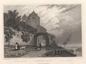 Bild des Verkufers fr Ansicht des Schlosses. Stahlstich von D.Thompson nach W.Tombleson. zum Verkauf von Antiquariat Heinz Tessin