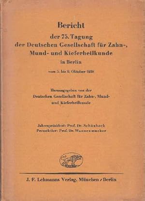 der 75.Tagung der Deutschen Gesellschaft für Zahn-, Mund- und Kieferheilkunde in Berlin vom 5. bi...