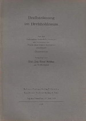 Drallströmung im Drehhohlraum. Dissertation.