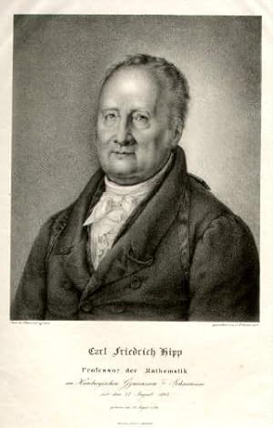 (23.08.1764 - 1838) Professor der Mathematik am Gymnasium und Johanneum in Hamburg. Lithographie ...
