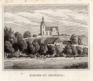 Bild des Verkufers fr Ansicht der Kirche. Stahlstich aus  Kleines Universum". zum Verkauf von Antiquariat Heinz Tessin