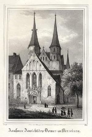 Bild des Verkufers fr Aeuere Ansicht des Domes zu Merseburg. Kreidelithographie aus Saxonia. zum Verkauf von Antiquariat Heinz Tessin