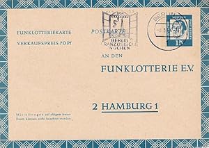 Berlin. 15 Pfennig. Verkaufspreis 70 Pfennig. Ganzsache, abgestempelt Berlin 08.05.64.