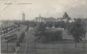 Bild des Verkufers fr Kaiser-Wilhelm-Park. Ansichtskarte in Lichtdruck. Abgestempelt Dsseldorf 21.07.1915. zum Verkauf von Antiquariat Heinz Tessin