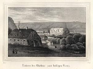 Bild des Verkufers fr Ruinen des Klosters zum Heiligen Kreuz. Kreidelithographie aus Saxonia. zum Verkauf von Antiquariat Heinz Tessin