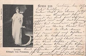 Bild des Verkufers fr Gruss aus Postkarte in Lichtdruck. Abgestempelt Hamburg-Uhlenhorst 27.07.1897. zum Verkauf von Antiquariat Heinz Tessin