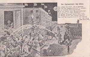 Der Zapfenstreich von Altona (05.09.1904). Ansichtskarte in schwarz-weiß nach einer Zeichnung. Un...