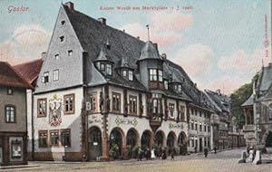 Seller image for Kaiser Worth am Marktplatz (v.J.1492) Ansichtskarte in farbigem Lichtdruck. Abgestempelt Goslar 12.06.1911. for sale by Antiquariat Heinz Tessin